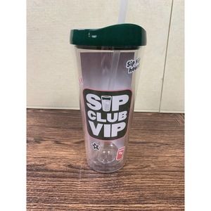Panera Bread Sip Club VIP Clear Acrylic Tumbler Reusable Cup Insulated BPA Free